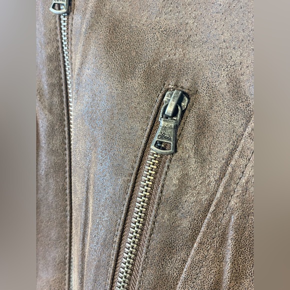 Levi’s Genuine Leather Brown Biker/Mojo Jacket - Picture 8 of 12